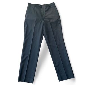 Black High-Rise Wool Tailored Pants Size Large